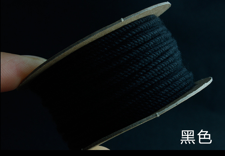Hand-rolled cotton thread for cultural play, Tibetan-style hand-rolled cotton rope, passion seed, vajra Bodhi, cultural play cotton thread, tassel thread, colorful pic 45