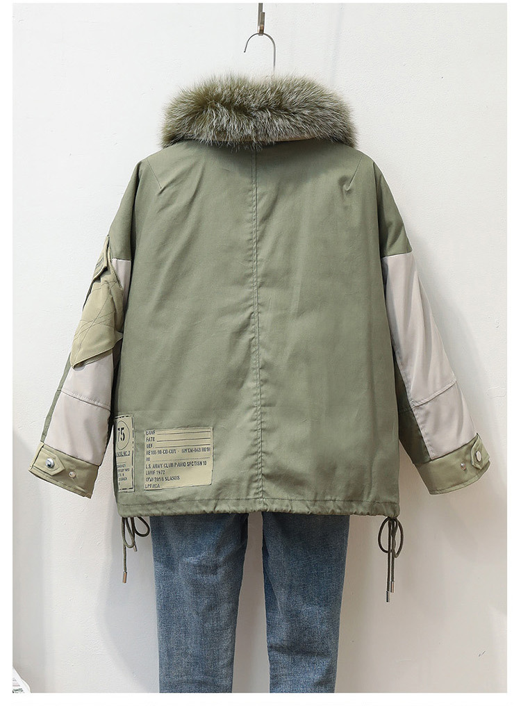 The 2019 new version of the fox fur collar down jacket for petite women with a detachable inner liner is a bestseller pic 8