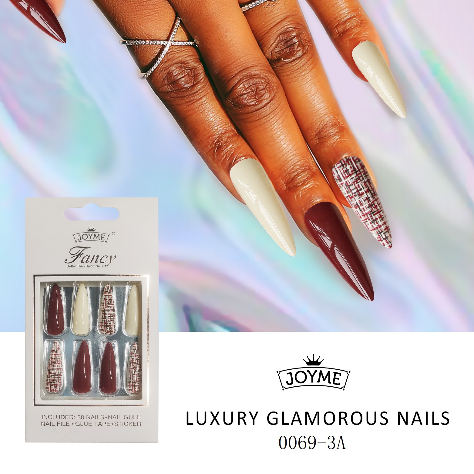 30 pieces of artificial nails, finished nail pieces, extended ballet nails, almond nail patches, wearable nails, cross-border European and American stock pic 13