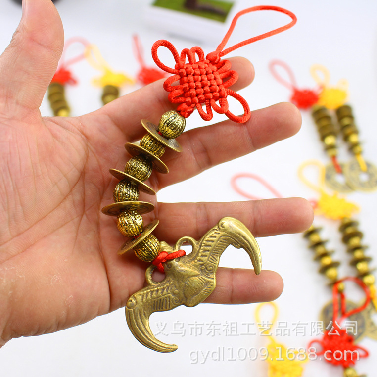 Genuine copper coins, Arhat beads, Five Emperors coins, copper coins, woven Five Emperors coins, pendants, copper coin craftsmanship, hanging signs, and Eight Trigrams plate manufacturers pic 4