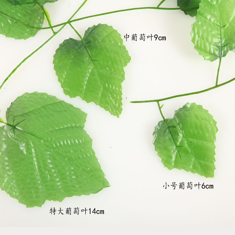 Artificial flowers, artificial lawns, artificial trees, artificial flowers, artificial lawns, artificial trees, no falling leaves, 20 large grape leaves, artificial vines, artificial grape leaves, silk fabric vines, artificial grapevines pic 7