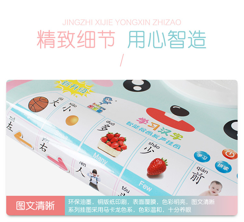 Pinyin sound rabbit wall pictures, baby cognitive enlightenment early education sound toys for boys, girls and infants wholesale pic 8