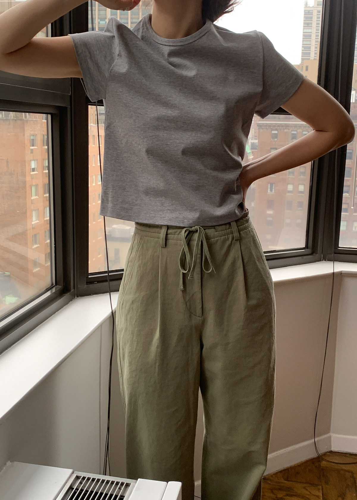 Pure cotton off-the-shoulder embroidered short-sleeved T-shirt for women, 2025 summer solid color casual style, Han Dongdaemun base layer ha*g pic 49