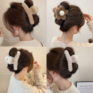 抓夹高级感2024新款高端发夹头发夹子大号发卡后脑勺鲨鱼夹头饰女详情9