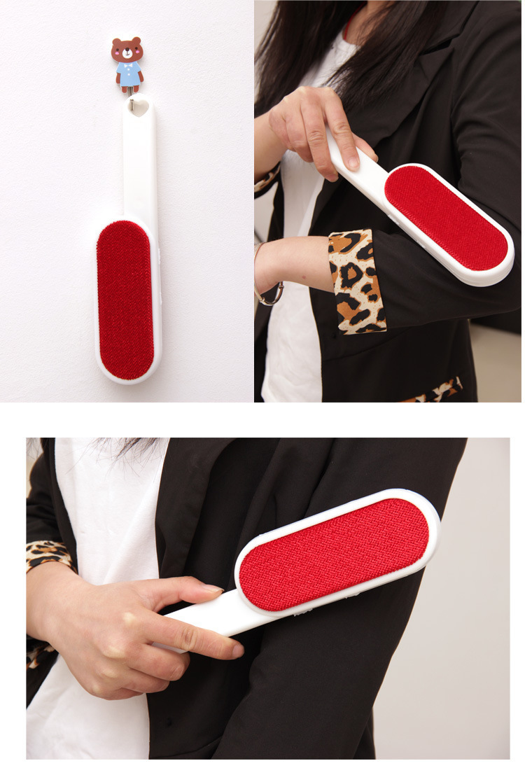 毛呢大衣除尘刷子衣服去毛刷羊绒衣物刷干洗刷双面防静电刷毛器T详情5