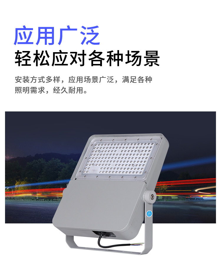 工厂私模LED投光灯100w200w300w400w中高杆灯专用压铸灯头详情5