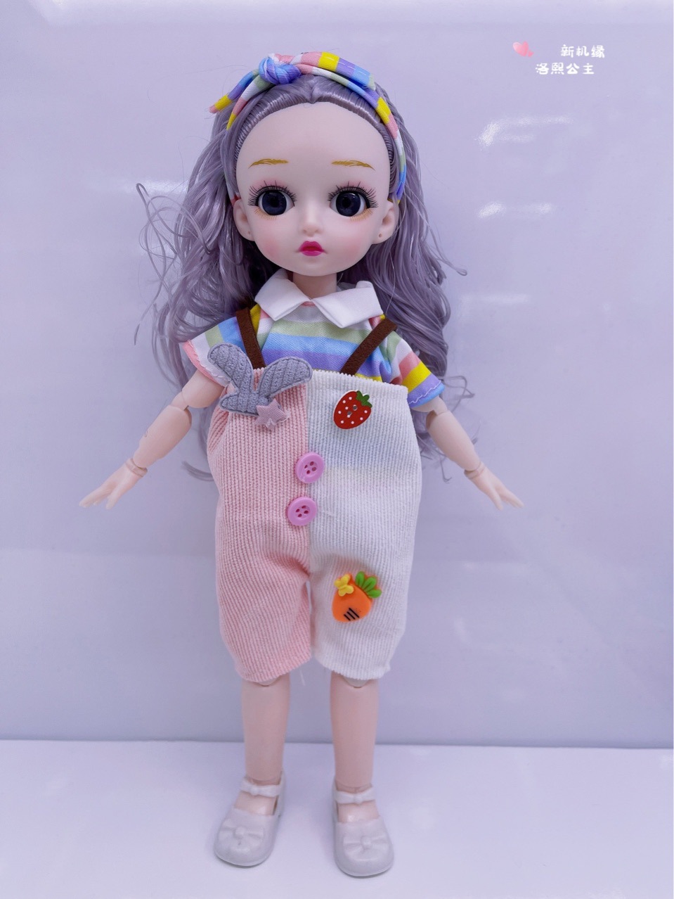 2022新12寸30cm时尚换装芭b比洋娃娃音乐智能唱歌闪灯钥匙扣娃娃详情3
