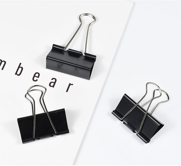 Weibo long-tail clip stationery iron clip, home and office multi-functional steel frame metal dovetail clip manufacturer wholesale pic 10