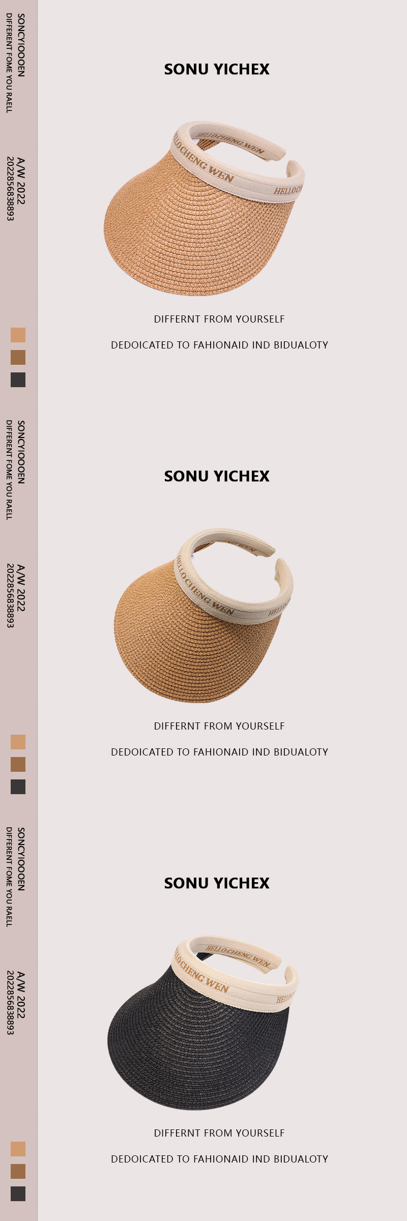 Summer versatile straw hat for women, cool and breathable. Straw hat for couples, versatile cool hat for beach, cool sun hat pic 17