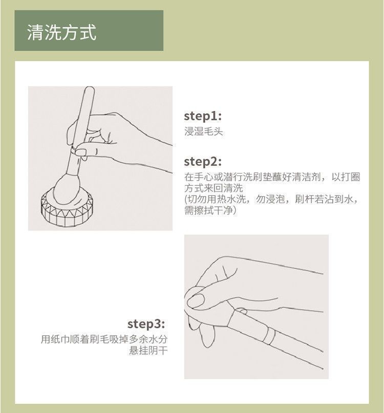 13-piece makeup brush set for beginners: loose powder, eyeshadow, lip concealer, foundation, soft bristles, and Four-Season Green makeup brushes. Exclusively for export pic 7