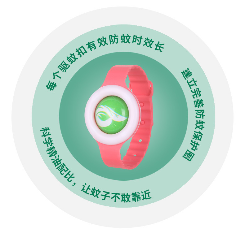 卡通闪光驱蚊手环 夜光防蚊手表驱蚊贴儿童发光手表驱蚊扣地摊详情10