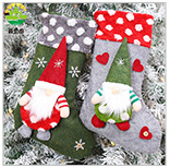 Christmas stocking series, Christmas stockings, dancing dolls, fences, Santa Claus, snowmen, gift stockings, candy stockings pic 24