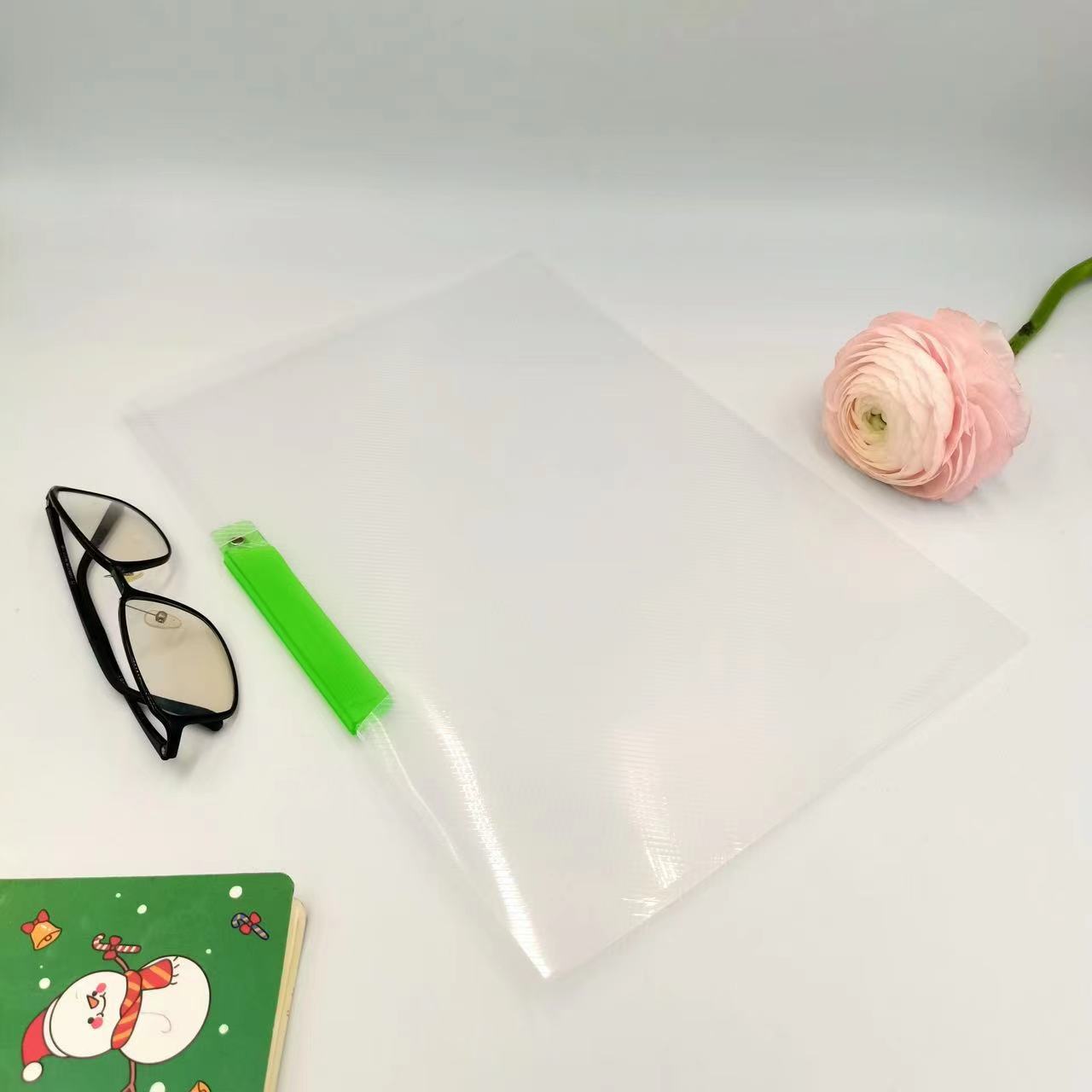 A4 Rotating clip, Morandi water drop pull rod clip, thickened pull rod clip, large-capacity student storage office folder pic 1