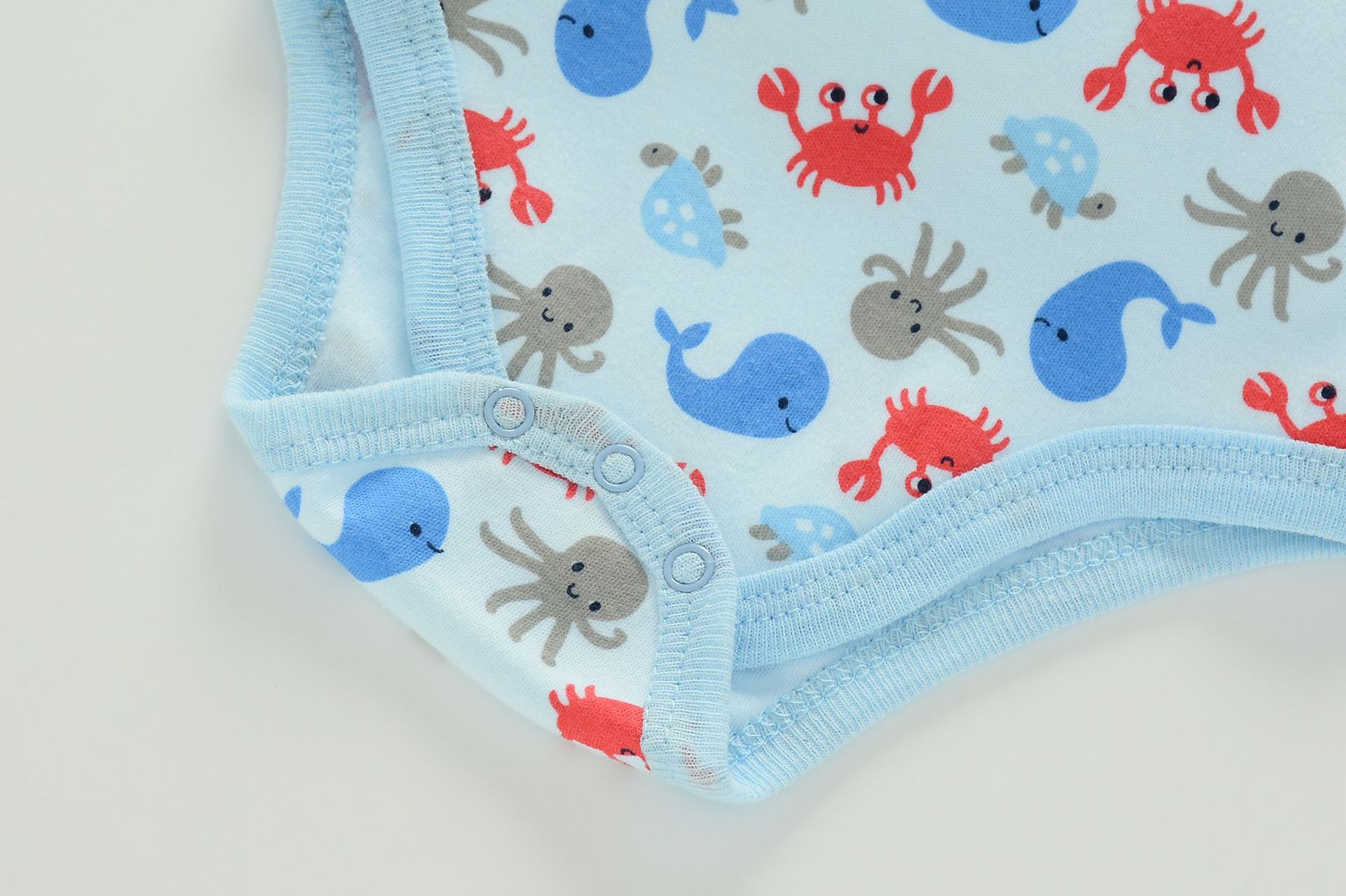 Summer 2021 new long-sleeved and short-sleeved crawling suits for infants and children aged 0-1, cartoon crawling suits, foreign trade miscellaneous styles, long-sleeved and short-sleeved crawling suits pic 10