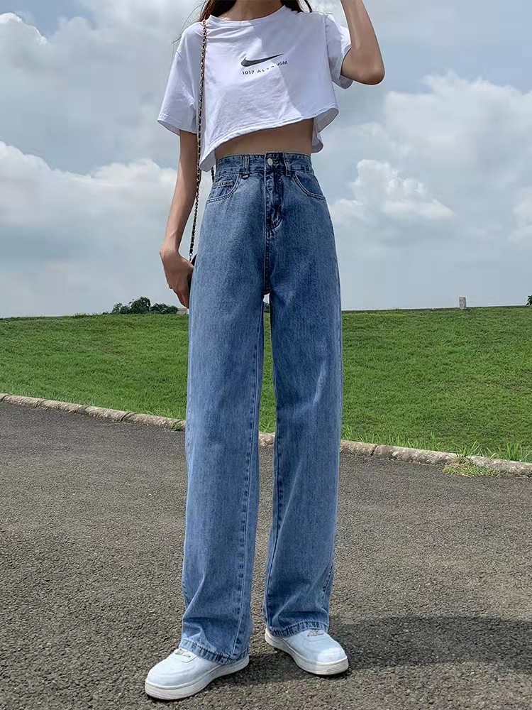 女装阔腿牛仔裤