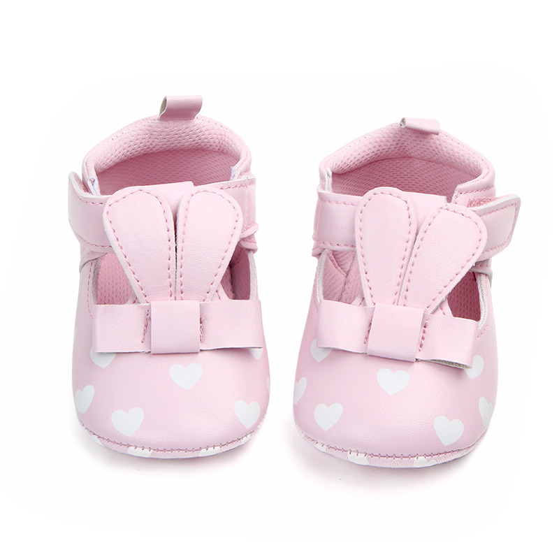 Spring and Autumn New Three-dimensional Ear baby Girl cute walking Shoes Heart-shaped flat Velcro single shoes wholesale 0943 pic 7