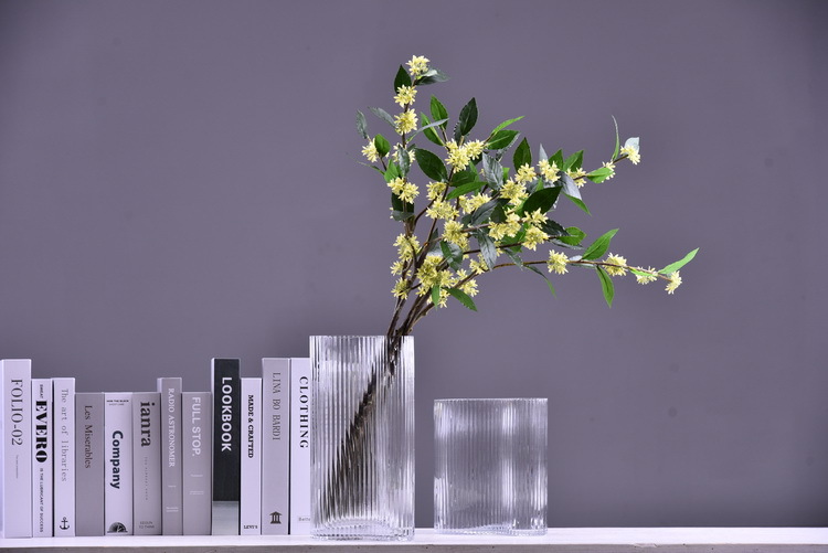 Wholesale artificial yellow osmanthus and laurel, green landscape garden artificial trees, decorative golden osmanthus leaves, home, hotel and homestay artificial flowers pic 11