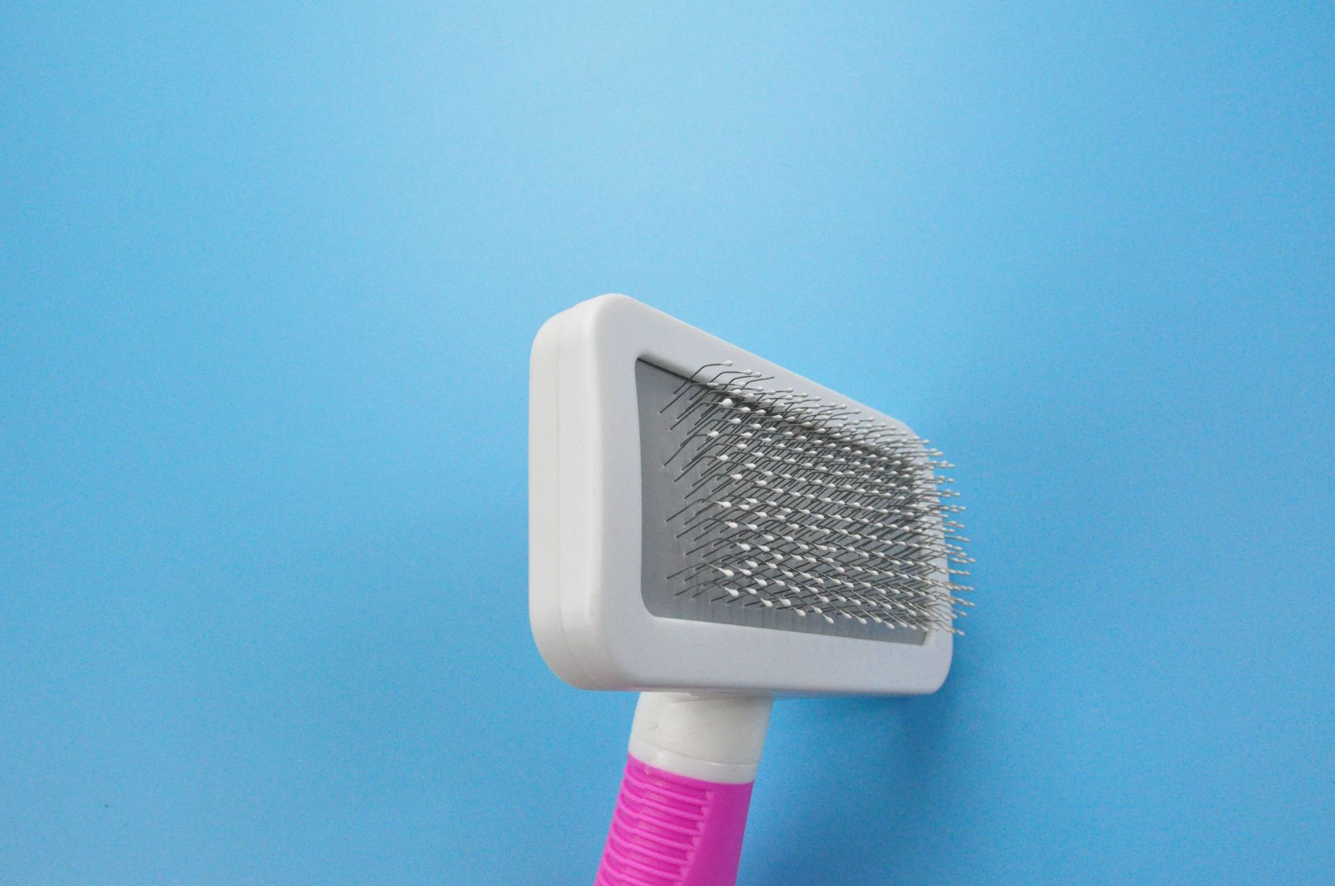 Pet comb, dog hair brush, stainless steel round head, white airbag needle comb, dog split comb pic 4