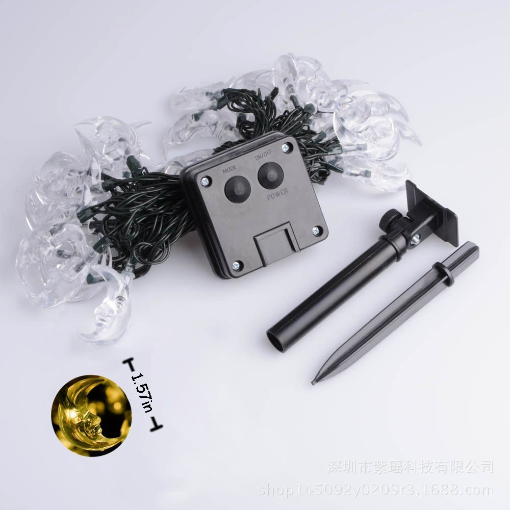 30LED solar light string, Moon Elder light string, rainproof outdoor Christmas landscape courtyard colorful lights pic 10