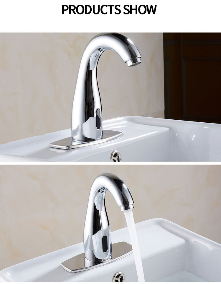 All-copper sensor faucet, single cold and hot, household fully automatic intelligent washbasin, sensor faucet, hand washing device pic 36