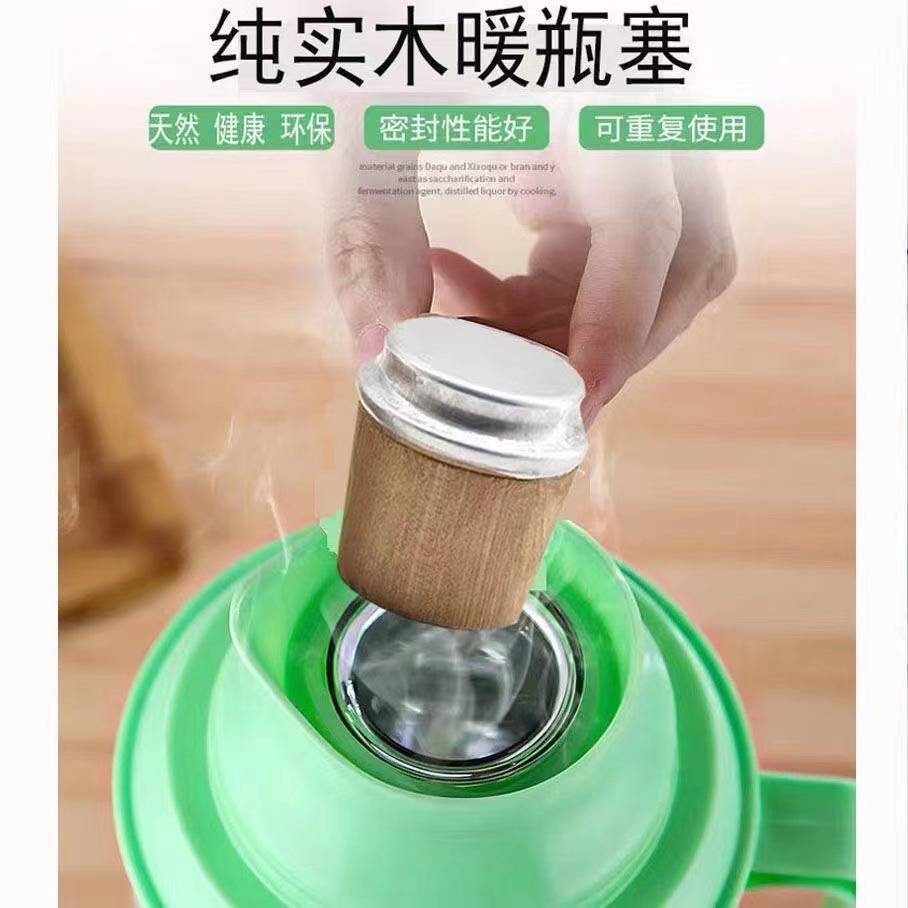 High-cap wooden stopper thermos, thermos stopper, boiling water bottle stopper, thermos flask lid, tea bottle, large 8-pound insulated thermos, wooden stopper pic 9