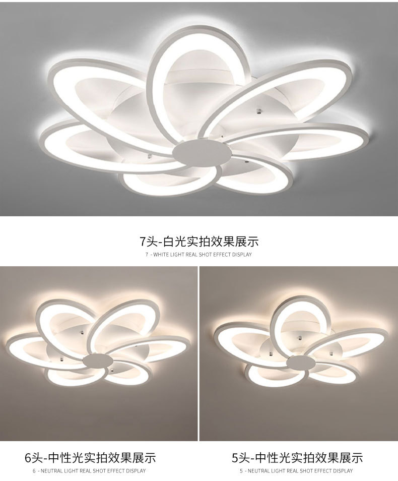 New style living room light, creative home apartment, modern and elegant, Tmall Genie study, bedroom, master bedroom LED ceiling light pic 16