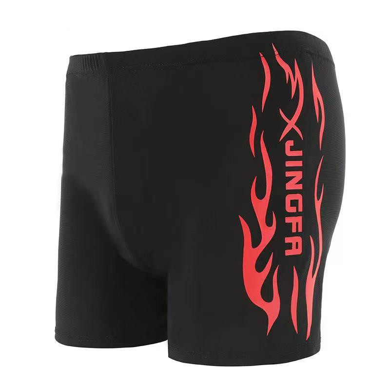 男士泳裤平角宽松游泳裤加大泳裤沙滩泡温泉时尚印花泳裤批发详情16