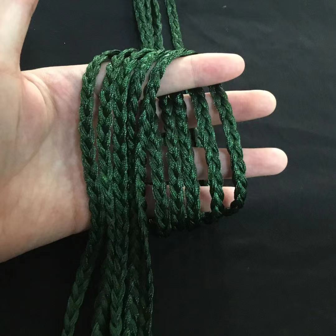 Factory direct sales of 7mm colored polyester three-strand braid rope, clothing waist rope, curtain binding rope, twist rope pic 2