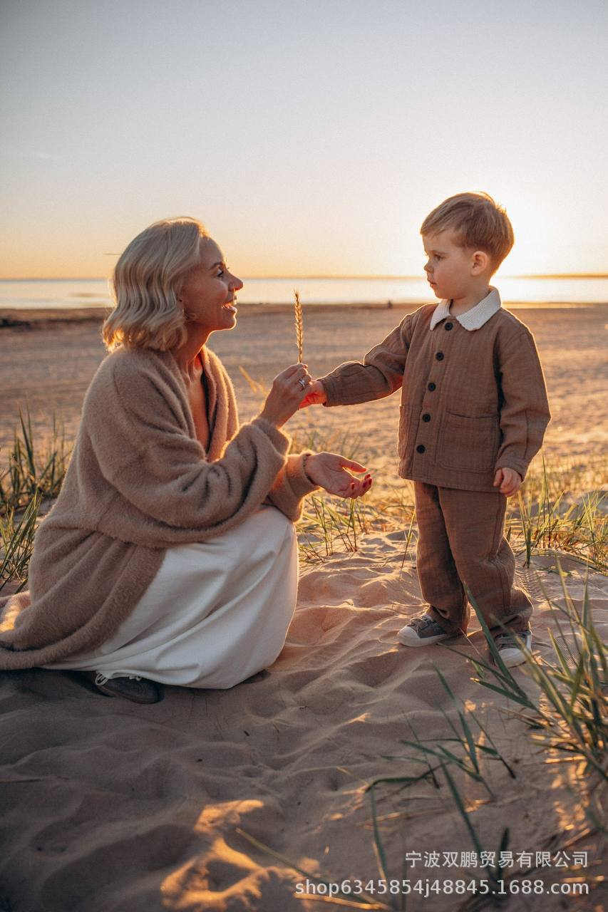 2025秋冬新长款仿貂开衫女跨境欧美风热卖慵懒风针织毛衣带腰带详情16
