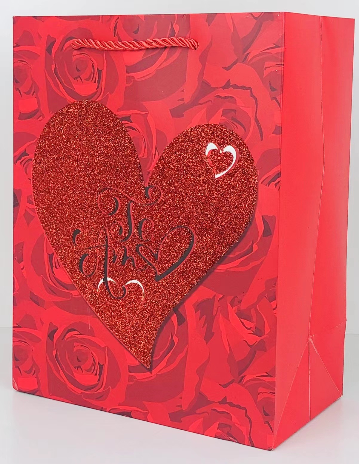 Stock flash powder spanish TE AMO colección día de san valentín tote bags bolsas regalo bolsas de compras cross-border specials pic 10