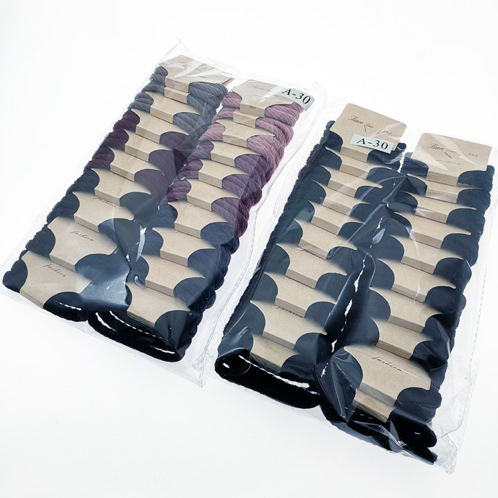 A3126 small twill three high-elasticity rubber bands, plush rubber bands, black velvet cloth loop hair rope, hair accessory, Yiwu, 2 yuan pic 9