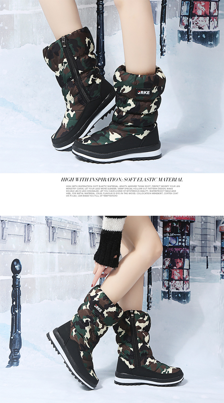 俄罗斯跨境外贸大码2023秋冬新款加绒加厚雪地靴女棉靴Snow boots详情26