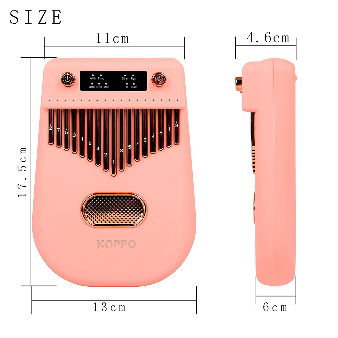 Wholesale 17-tone kalimba electronic smart Bluetooth finger piano, Kalimba beginner two-finger piano, thumb piano pic 3