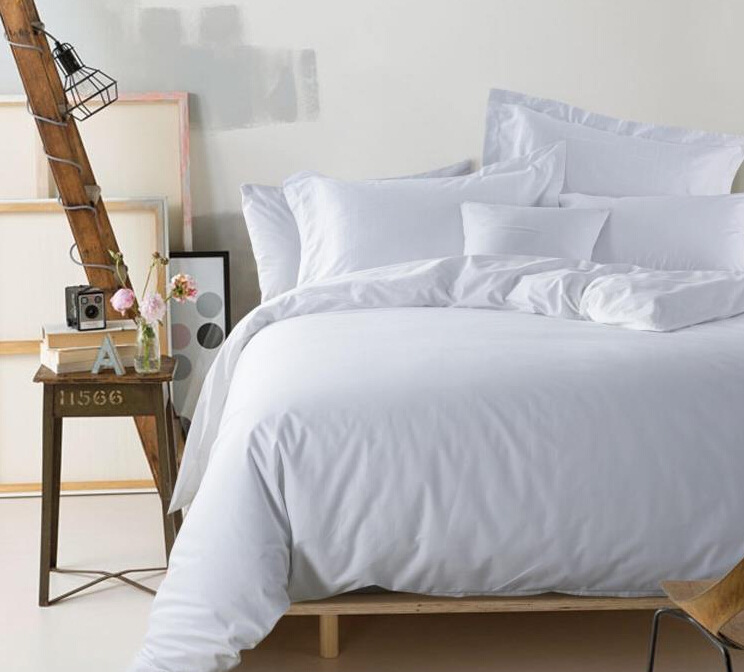 Shefan Hotel Supplies Pure white all-cotton brocade hotel bedding factory direct sales pic 4