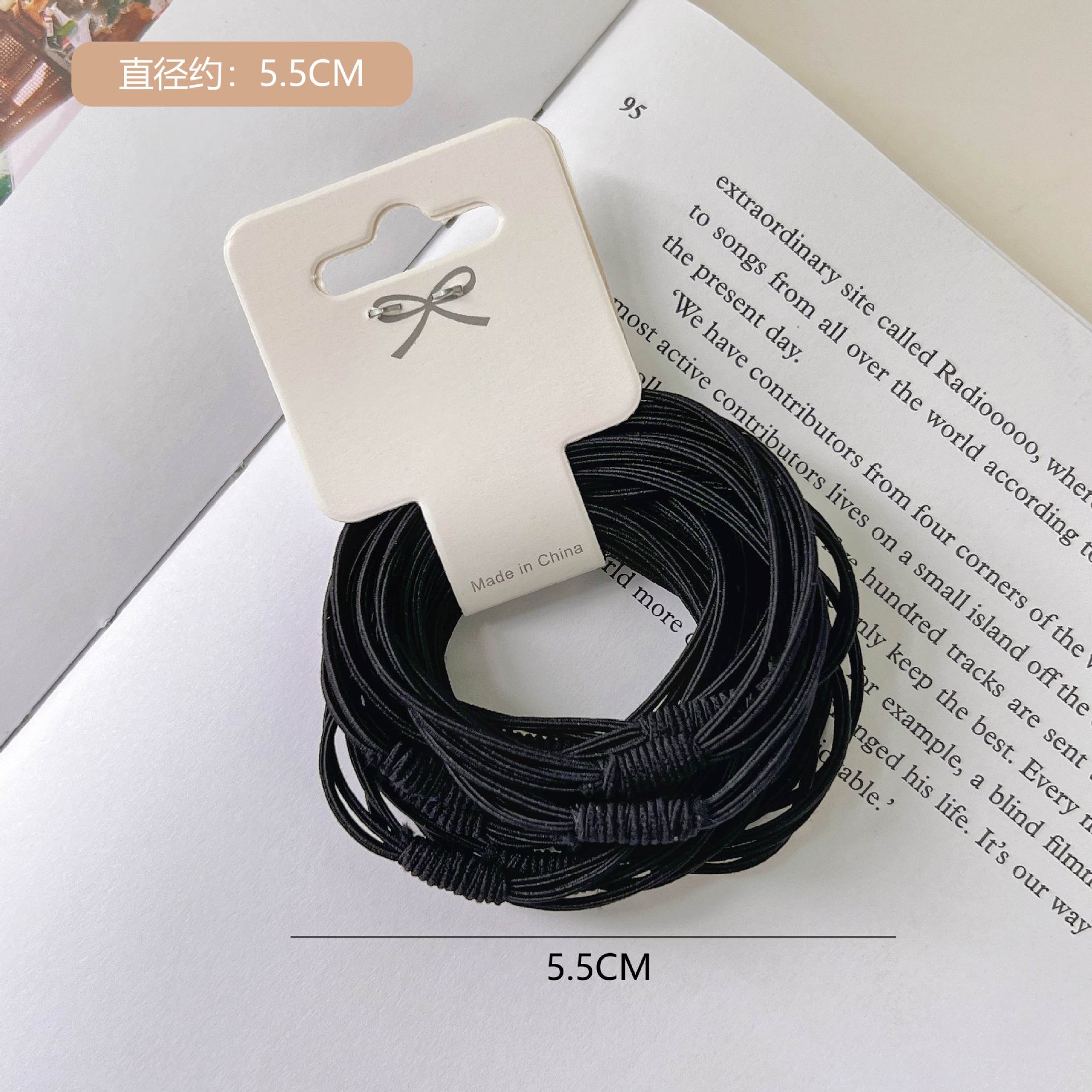 Korean version hair tie, popular online, high-elasticity adult hair tie, multi-strand hair band, basic, versatile, simple hair accessory, leather band pic 58