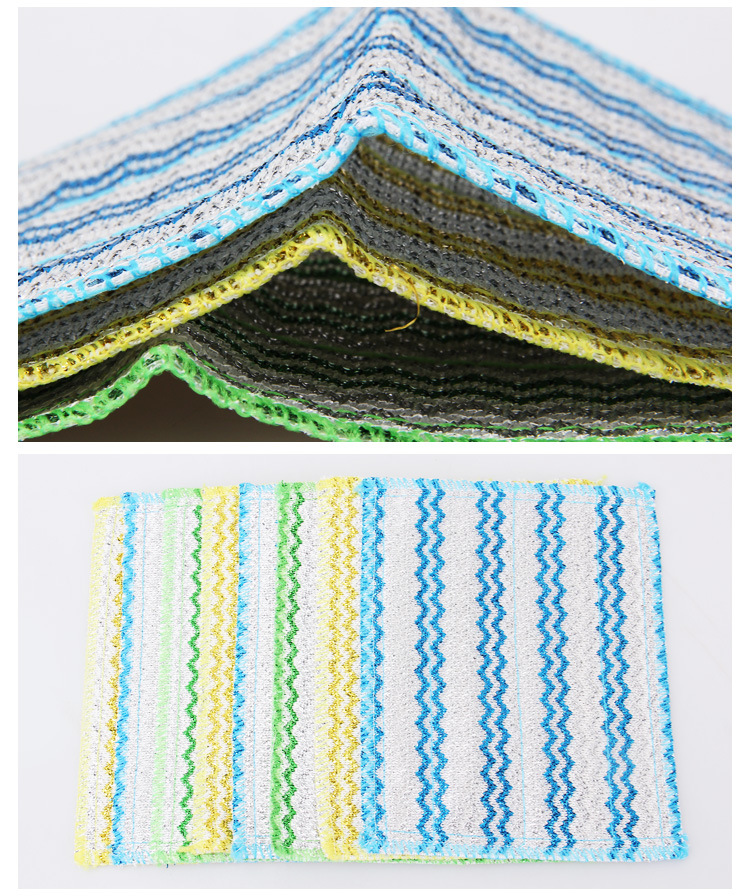 Bulk pot scrubbing cloth PET cleaning wire, a kitchen pot scrubbing and dishwashing wonder, double-sided usable, can replace steel wool balls pic 12