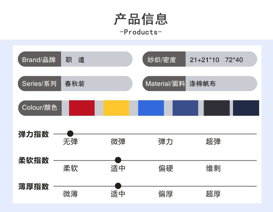 长袖工作服套装男女耐磨工厂车间工人上衣现货工装春秋劳保汽修服详情18