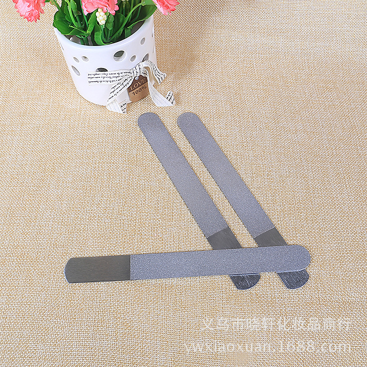 Hot-selling stainless steel double-sided emery nail files, nail polish tools, nail trimming and sanding strips, wholesale of nail grinders pic 4