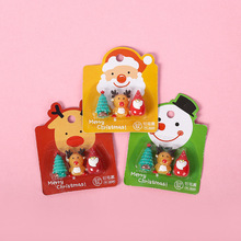 Christmas cute cartoon mini stapler, student small stapler with keychain, Christmas small gift binding machine pic 31