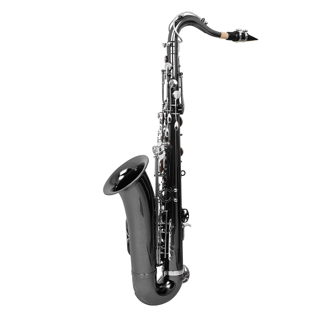 LADE镀黑镍次中音萨克斯降B调黄铜萨克斯管初学演奏西洋管乐器SAX详情9