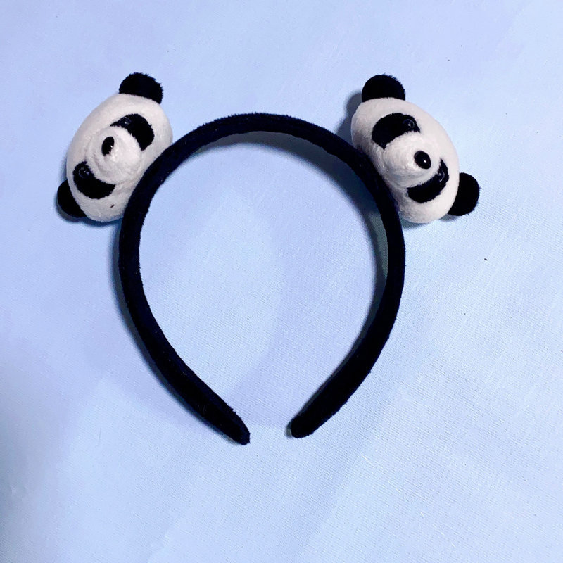 Cute cartoon panda hair bands, three-dimensional headbands, hair accessories, Ins-style figurines, hair clips for washing faces, and wholesale hair clips pic 4