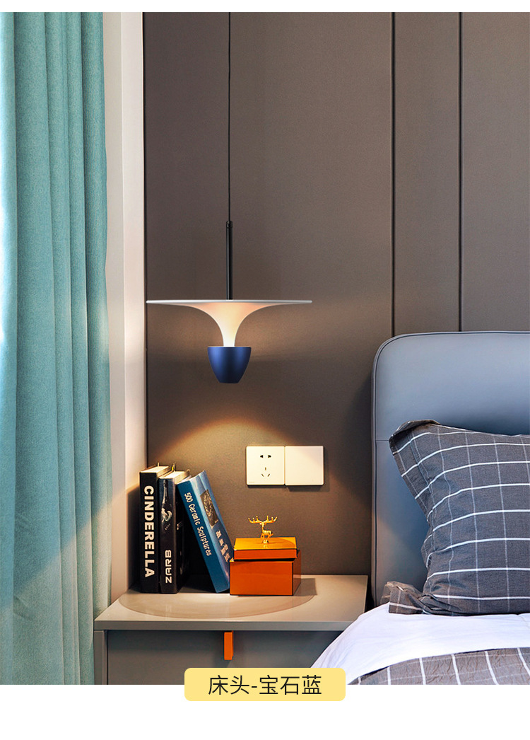卧室床头小吊灯现代简约北欧轻奢极简可升降创意餐厅吧台吊灯详情7