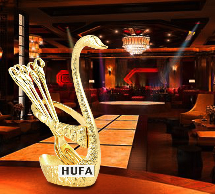 Hotel supplies: Fruit forks, fruit skewers, fruit forks in gold and silver, Cygnus cake forks pic 7
