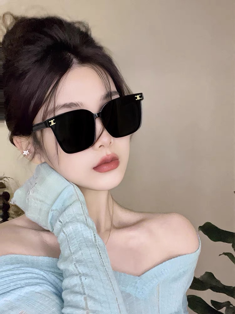 凯旋门新款奶白色大框墨镜女高级感遮阳防晒墨镜男欧美百搭太阳镜详情1
