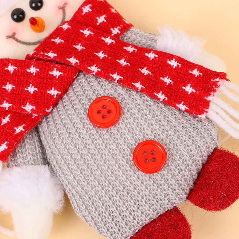 Christmas decorative fabric pendants, Santa Claus snowman reindeer Christmas doll pendants, Christmas tree pic 9