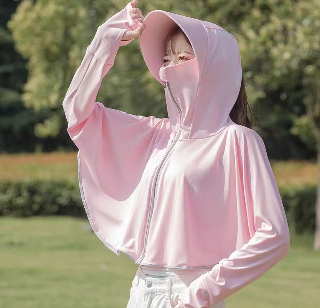 2024新款冰丝防晒衣女时尚夏季防紫外线薄款宽松透气高级感防晒服详情4