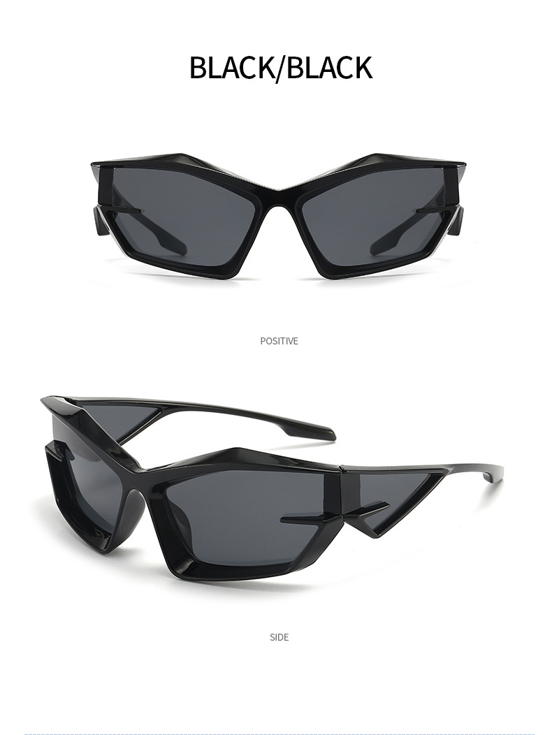 2022 New European and American futuristic tech sunglasses Y2K street style fashion show sunglasses, cross-border heterosexual sunglasses pic 22