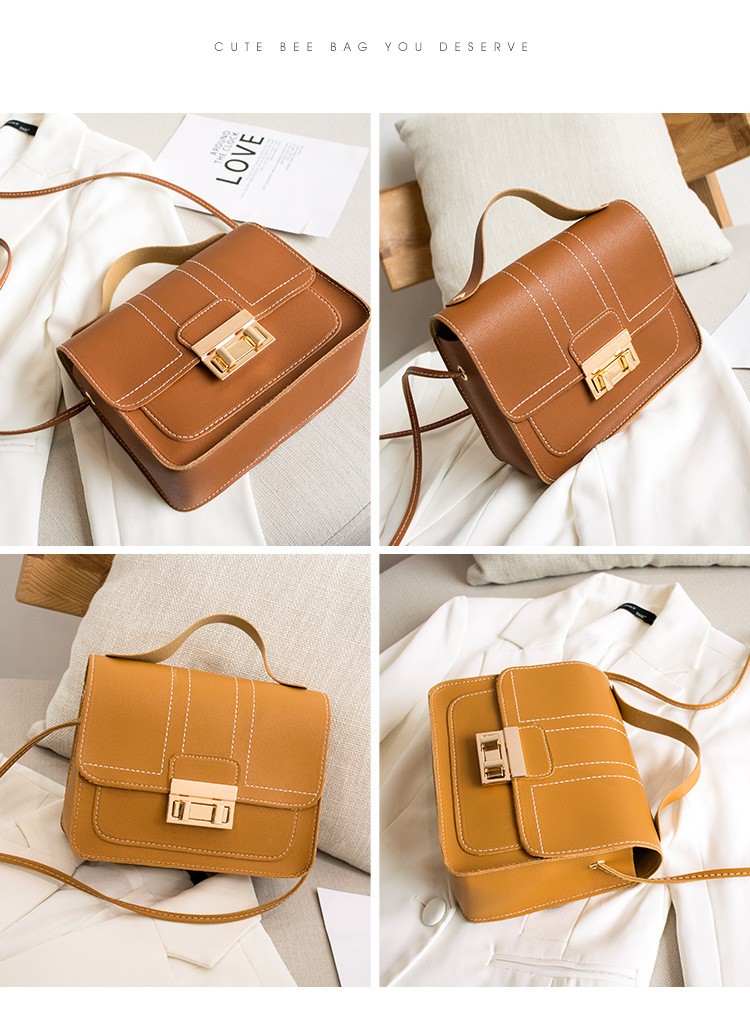 ladies hand bag2021 New Style Sewing Thread Lock Small Square Bag Gift Small Bag one-piece consignment pic 17