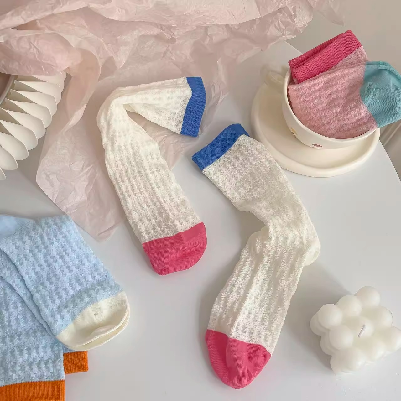 玻璃丝袜子女中筒袜夏季薄款ins潮透气可爱甜美少女卡丝夏天长袜详情6