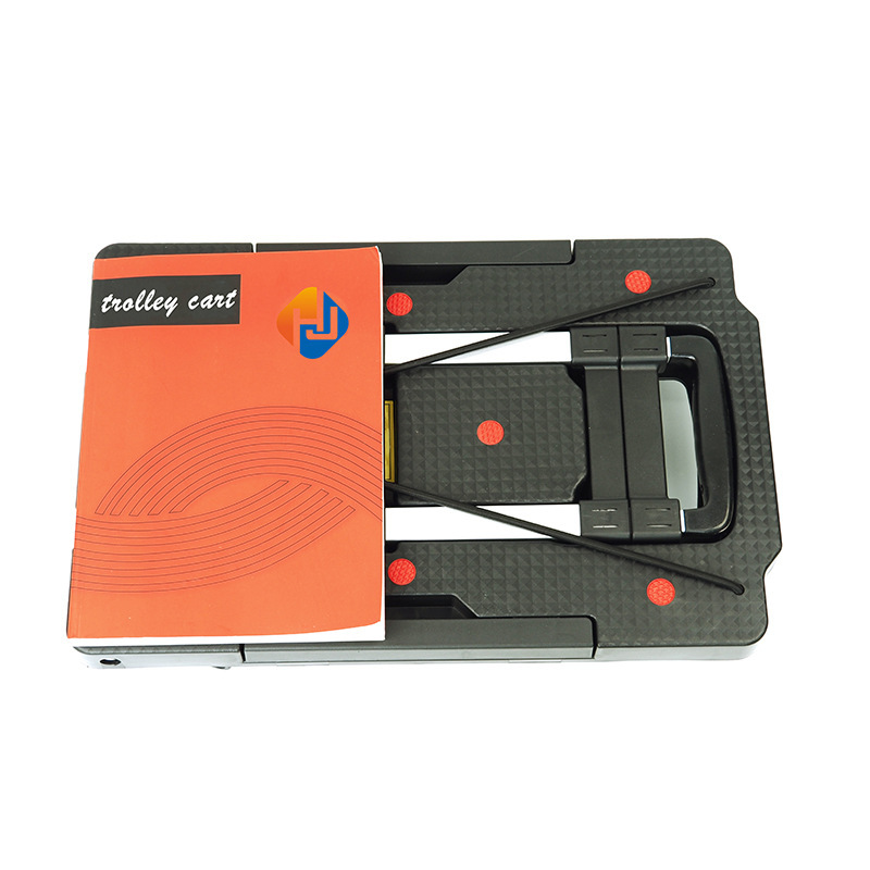 Folding portable trolley, truck, hand-pulled cart, shopping, grocery shopping, moving, load-bearing king, flatbed small trolley, household pic 3